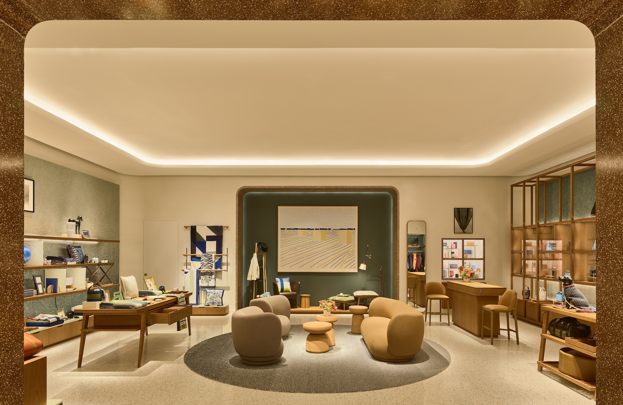Hermès · Phipps Plaza · Seating and display